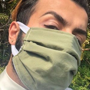 Olive green face mask